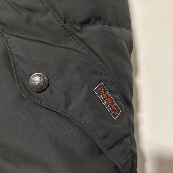 $800 RARE Polo Ralph Lauren Plaid Reversible Down Vest Leather Yoke- Small - Picture 10 of 11